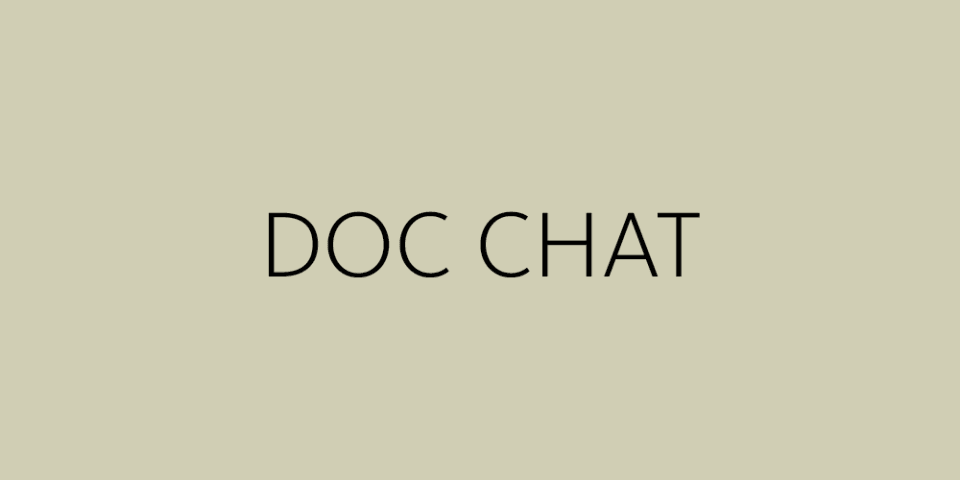 Text reads: Doc Chat