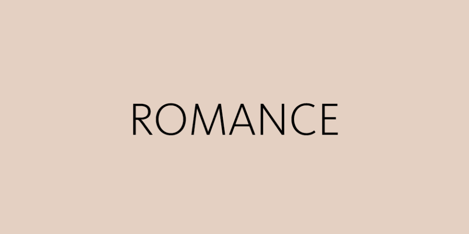 Text reads: Romance