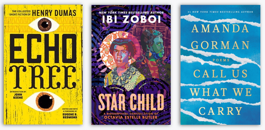 collage of three book covers