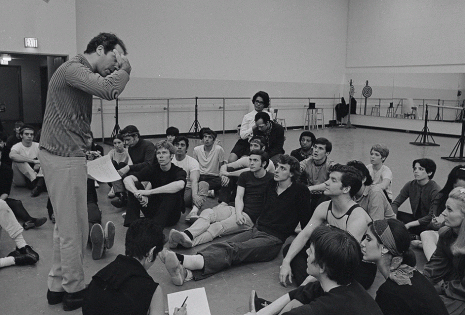 Rehearsal for West Side Story. Photo by Friedman-Abeles.