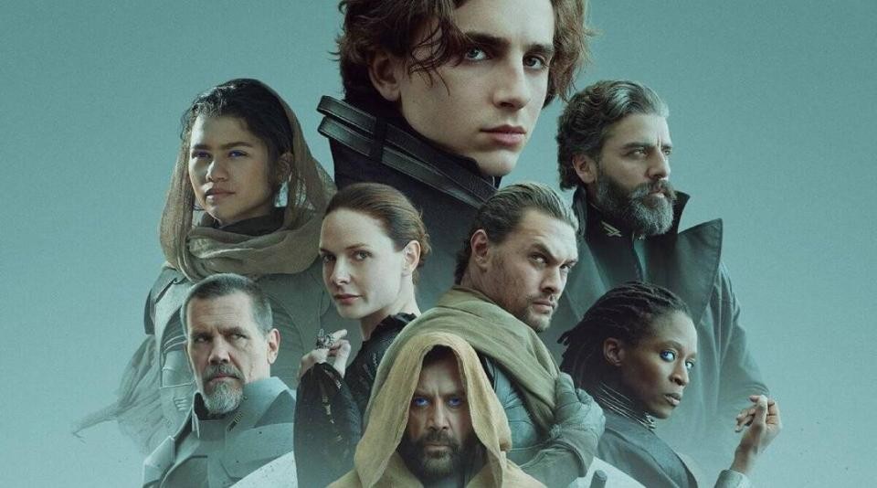 promo image of cast for Dune movie, 2021