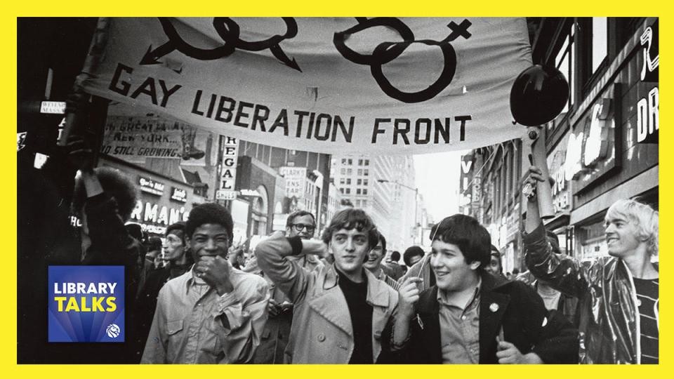 The Gay Liberation Front marching in the streets