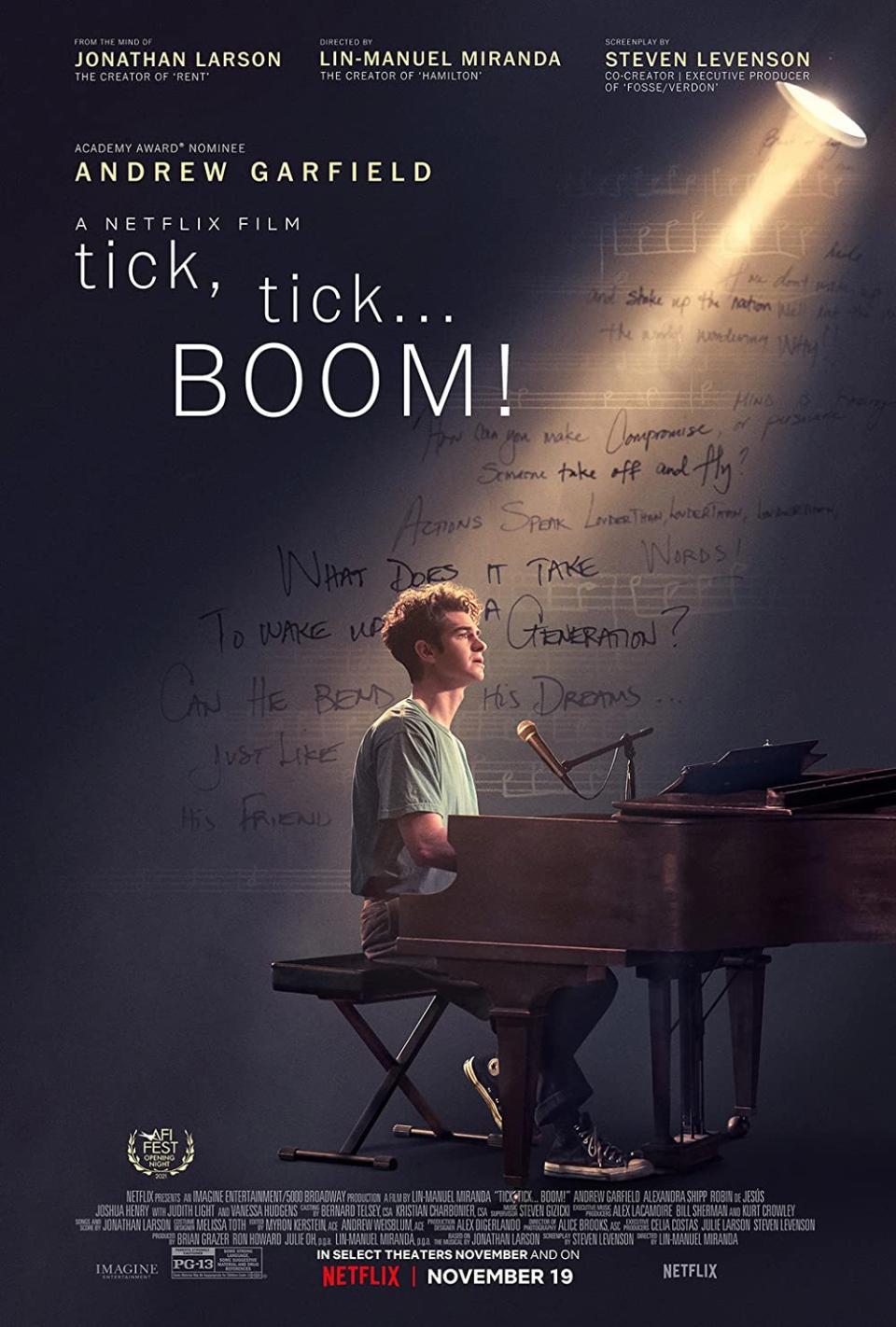 movie poster for Tick, Tick...Boom!