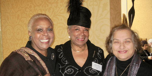 Virginia Allen (center) is pictured with friends Dolores Morris and Zulma Candelaria Cruz.