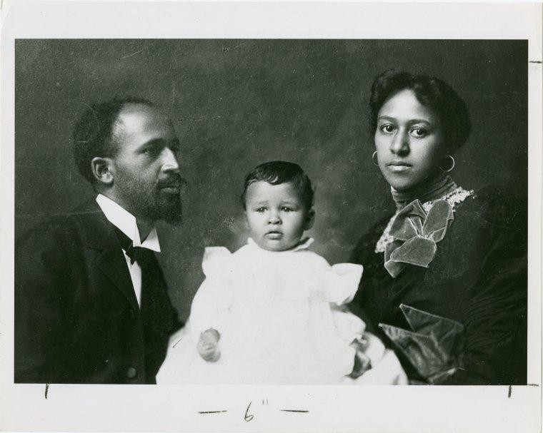 W.E. B. DuBois with his wife Nina and daughter Yolande ca. 1901