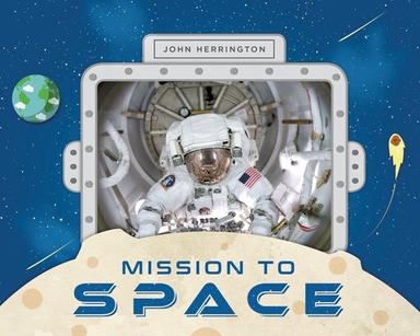 Book cover showing an astronaut in a command center with graphics of an Earth and asteroid around him