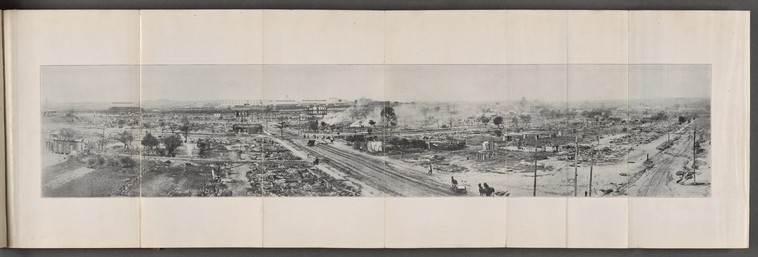 Photograph of desecrated Greenwood Neighborhood, Tulsa, Oklahoma