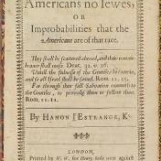 Title page of Jewish pamphlet.