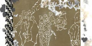 Yoshiwara destiny of women, 2020. 14”x18” Woodblock, Paper making, Courage