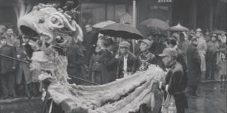 Lunar New Year Parade, photo by Morris Huberland 1940–1979 (approximate).