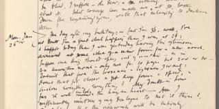 A handwritten diary page written in dark ink dated in the lefthand margin "Mon. Jan 26th". 