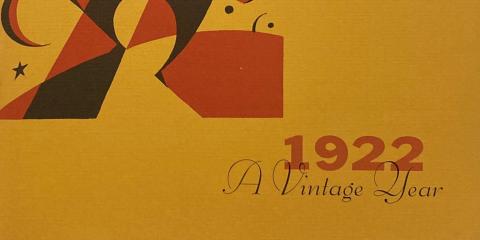 Cover of 1922: A Vintage Year (1972) exhibition catalog
