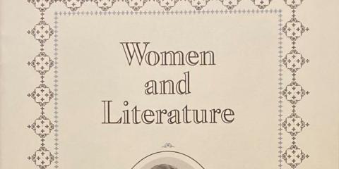 Cover of Women and Literature (1989-90) exhibition catalog
