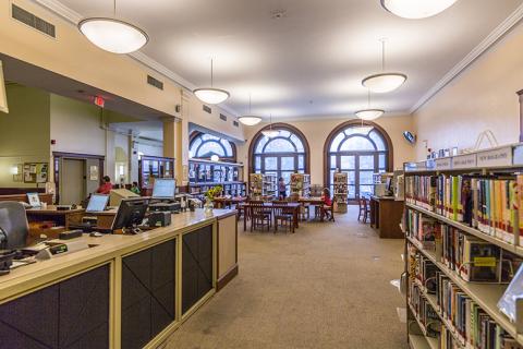 Interior view 96th Street Library 