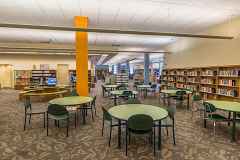 Interior view of Baychester Library 