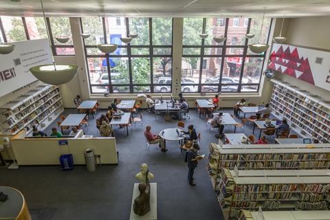 Interior view of Countee Cullen Library 